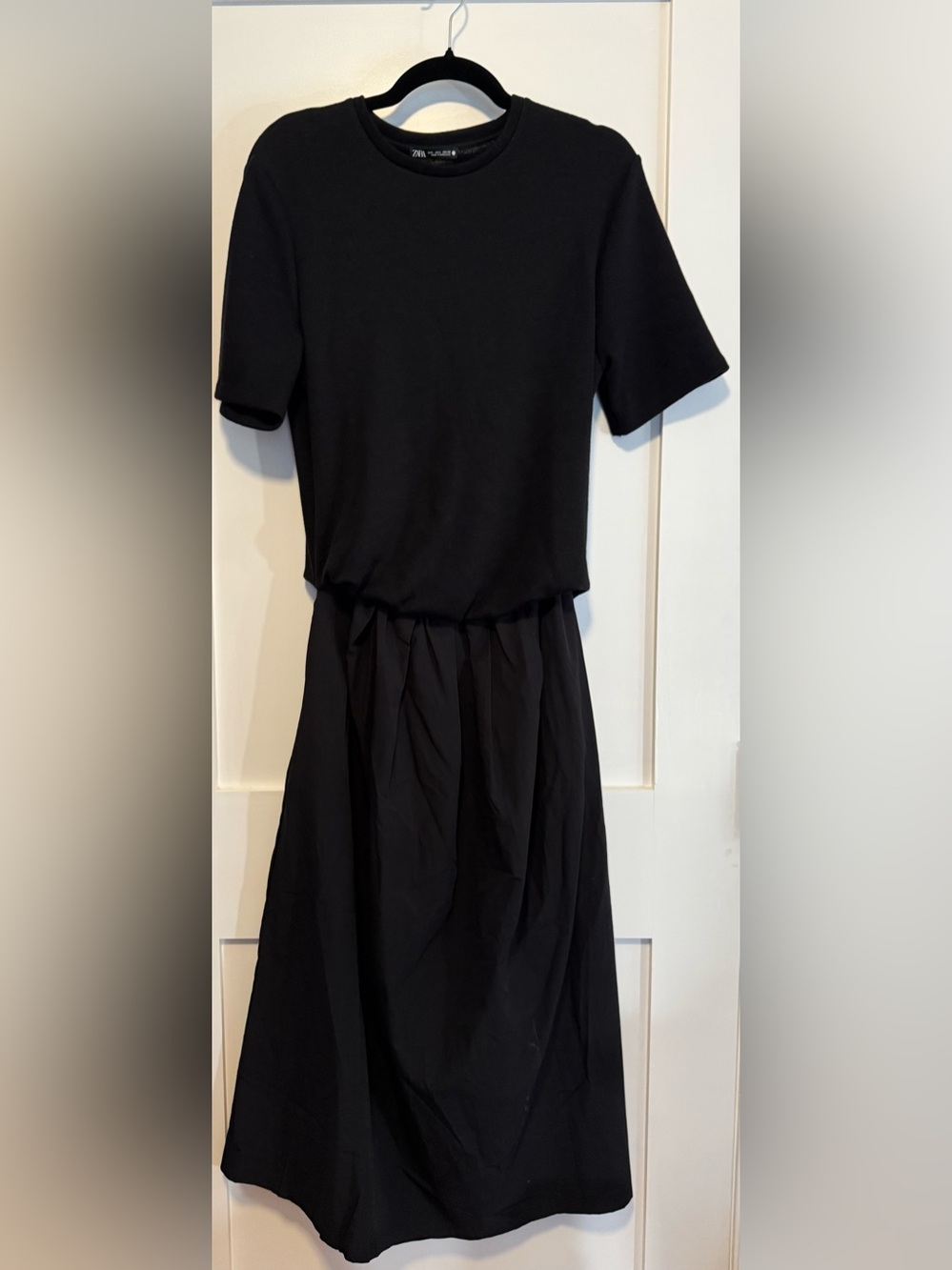 Zara Black Maxi Dress Size Large Like New